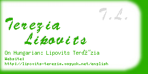 terezia lipovits business card